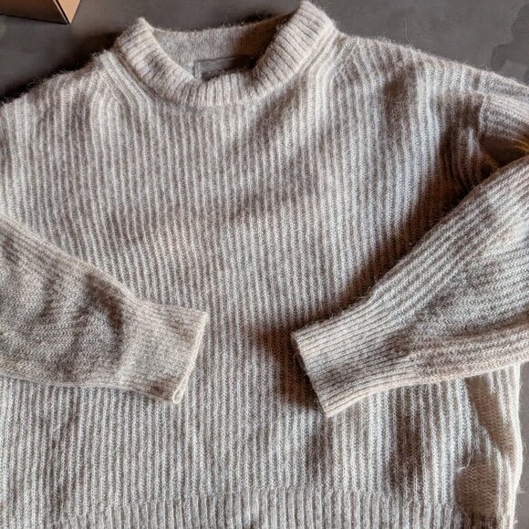 Everlane | The Cocoon Alpaca Crew |  Black Heather | Small - Picture 2 of 16